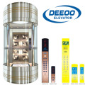 Vvvf Gearless Passenger Sightseeing Elevator (Deeoo -523)